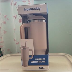 FrostBuddy 40oz Insulated Tumbler with Straw